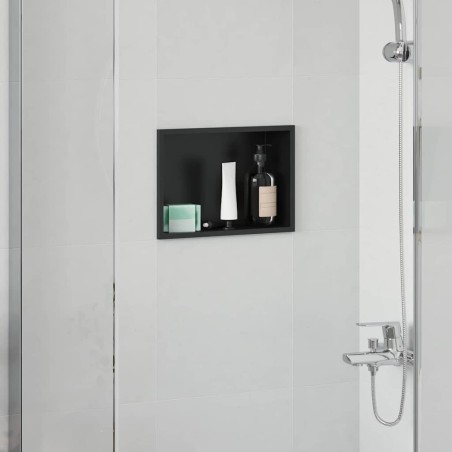 Niche de Douche Noir 30 x 20 x 9,5 cm Acier inoxydable 519928519928