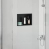 Niche de Douche Noir 30 x 20 x 9,5 cm Acier inoxydable 519928519928