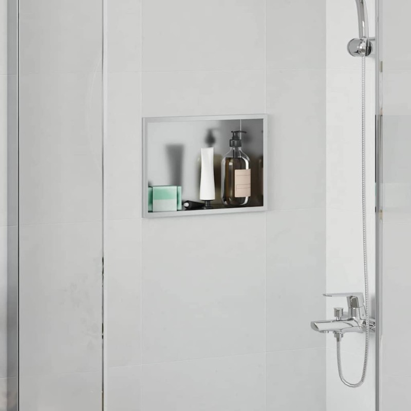 Niche de Douche Argenté 30 x 20 x 9,5 cm Acier inoxydable 519930519930