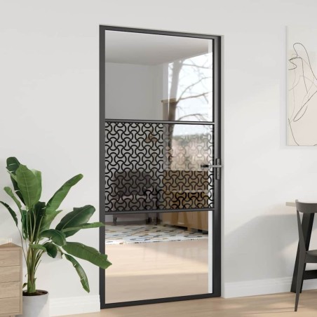 Porte en verre Fretwork Noir 102,5 x 3,5 x 201,5 cm Aluminium 519935519935
