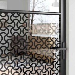 Porte en verre Fretwork Noir 102,5 x 3,5 x 201,5 cm Aluminium 519935519935