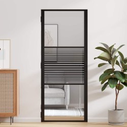 Porte en verre Rayé Noir 83 x 3,5 x 201,5 cm Aluminium 519936519936