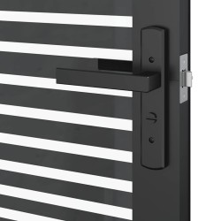 Porte en verre Rayé Noir 83 x 3,5 x 201,5 cm Aluminium 519936519936