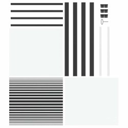 Porte en verre Rayé Noir 83 x 3,5 x 201,5 cm Aluminium 519936519936