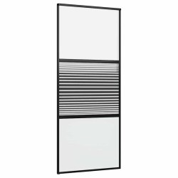 Porte en verre Rayé Noir 90 x 2 x 205 cm Aluminium 519938519938