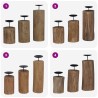 Bougeoir 3 pcs Naturel Teck massif 519939519939