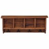 Cintre Marron 70 x 11 x 27 cm Bois de Mahogany Massif 519940519940