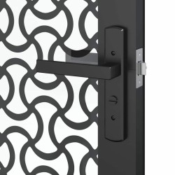 Porte en verre Fretwork Noir 76 x 3.5 x 201.5 cm Aluminium 519941519941