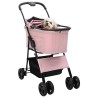 Poussette Pliante pour Animaux Rose 81 x 47 x 99 cm Polyester 519943519943