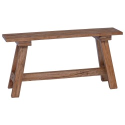 banc Naturel 92 x 23,5 x 45,5 cm Bois massif d'acajou 519949519949
