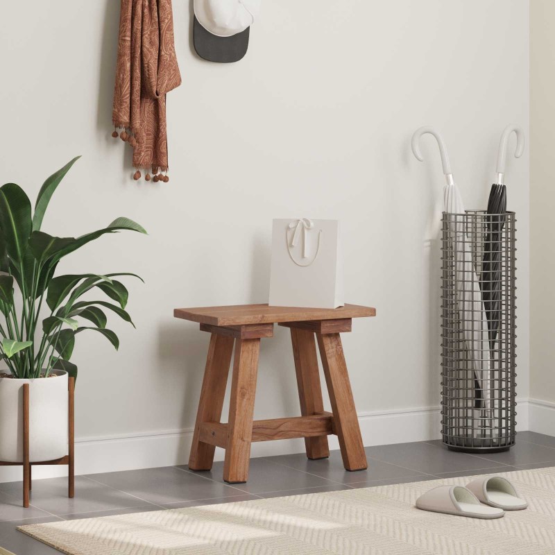 banc Naturel 50,5 x 25 x 47,5 cm Bois massif d'acajou 519950519950