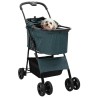 Poussette Pliante pour Animaux Vert 81 x 47 x 99 cm Polyester 519951519951