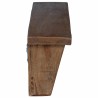 Cintre Marron 50 x 10 x 14 cm Bois de Mahogany Massif 519954519954