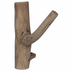 Crochet Marron 4 x 4 x 14 cm Bois Recyclé Solide 519955519955