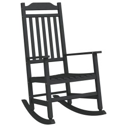 Chaise à bascule Noir 84 x 65 x 114 cm Résine 519963519963