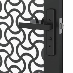 Porte en verre Fretwork Noir 83 x 3,5 x 201,5 cm Aluminium 519964519964