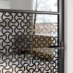 Porte en verre Fretwork Noir 93 x 3,5 x 201,5 cm Aluminium 519966519966