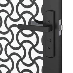 Porte en verre Fretwork Noir 93 x 3,5 x 201,5 cm Aluminium 519966519966