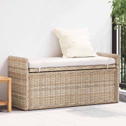 Banc de rangement avec coussin Naturel 110 x 40 x 50 cm Rotin 519967519967