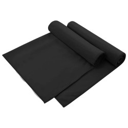 Serviettes de chaise d'extérieur 2 pcs Noir 130 x 60 cm 519973519973