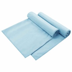 Serviettes de chaise d'extérieur 2 pcs Bleu 130 x 60 cm 519974519974