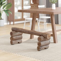 banc Naturel 110 x 30 x 34 cm Bois de teck massif 519982519982