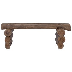 banc Naturel 110 x 30 x 34 cm Bois de teck massif 519982519982