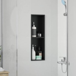 Niche de Douche Noir 60 x 20 x 9,5 cm Acier inoxydable 519983519983