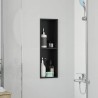 Niche de Douche Noir 60 x 20 x 9,5 cm Acier inoxydable 519983519983