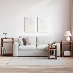 Table d'Accent 3 pcs Marron Bois de Mahogany Massif 519985519985