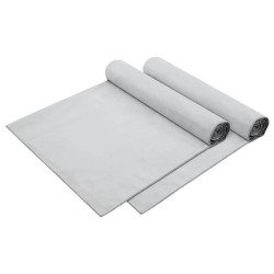 Serviettes de Transat 2 pcs Gris 210 x 75 cm 519992519992