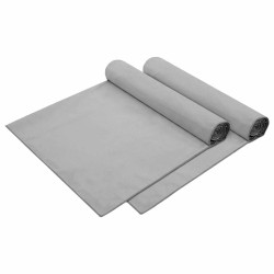 Serviettes de Transat 2 pcs Gris foncé 210 x 75 cm 519993519993