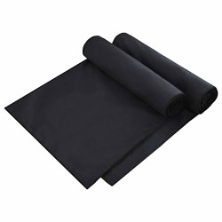 Serviettes de Transat 2 pcs Noir 210 x 75 cm 519994519994