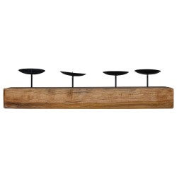 Bougeoir Naturel 50 x 15 x 10 cm Teck massif 519995519995