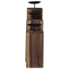 Bougeoir 3 pcs Naturel Bois massif de récupération 519996519996
