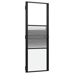 Porte en verre Rayé Noir 76 x 3.5 x 201.5 cm Aluminium 519997519997