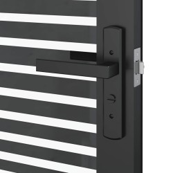 Porte en verre Rayé Noir 76 x 3.5 x 201.5 cm Aluminium 519997519997