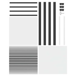 Porte en verre Rayé Noir 76 x 3.5 x 201.5 cm Aluminium 519997519997