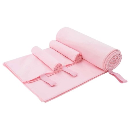 Set de serviettes de sport 3 pcs Rose Polyester et Polyamide 520000520000