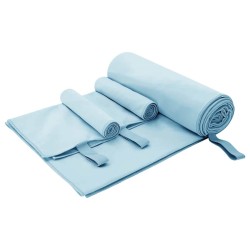 Set de serviettes de sport 3 pcs Bleu Polyester et Polyamide 520001520001