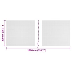 Filet Anti-insectes Blanc 2 x 10 m Polyéthylène 520006520006