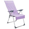 Serviettes de chaise d'extérieur 2 pcs Violet 130 x 60 cm 520008520008