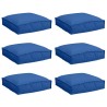 Coussin 6 pcs Bleu royal 40 x 40 x 8 cm Tissu Oxford 520013520013