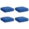Coussin 4 pcs Bleu royal 40 x 40 x 8 cm Tissu Oxford 520015520015
