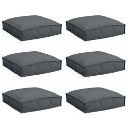 Coussin 6 pcs Anthracite 40 x 40 x 8 cm Tissu Oxford 520017520017