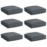 Coussin 6 pcs Anthracite 40 x 40 x 8 cm Tissu Oxford 520017520017