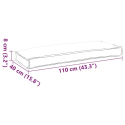 Coussin Floral Multicolore 110 x 40 x 8 cm Tissu Oxford 520025520025