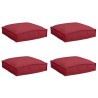 Coussin 4 pcs Bordeaux 40 x 40 x 8 cm Tissu Oxford 520028520028