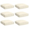 Coussin 6 pcs Crème 40 x 40 x 8 cm Tissu Oxford 520029520029