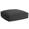 Coussin Noir 50 x 50 x 12 cm Tissu Oxford 520040520040